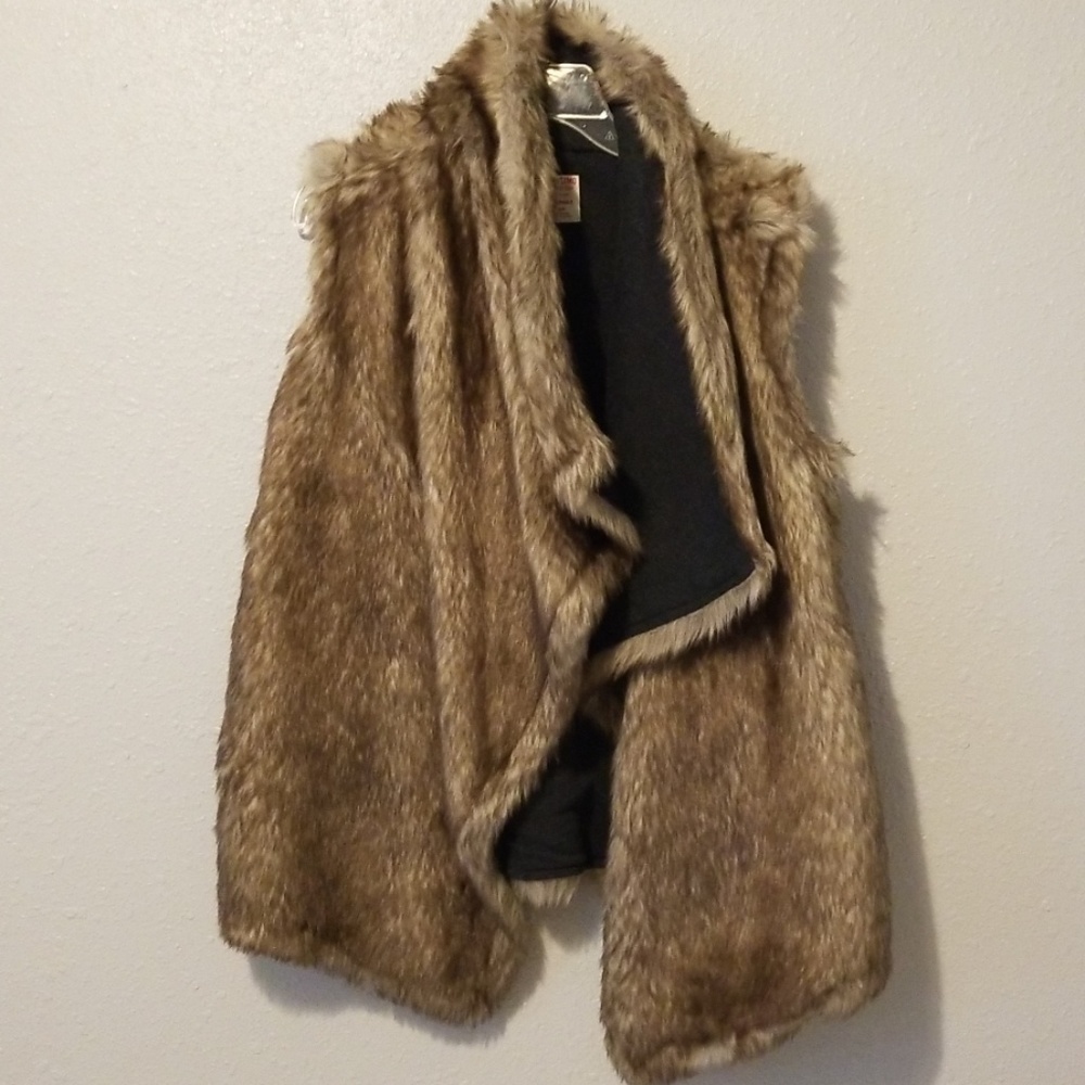 Faux fur vest